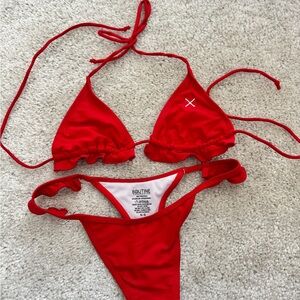 Boutine Red Bikini Set